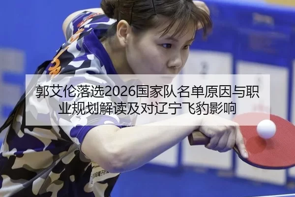 郭艾伦落选2026国家队名单原因与职业规划解读及对辽宁飞豹影响